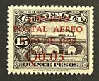 Travelstamps  1929 Guatemala Airmail Surcharge Stamp Sc  c1 00 03 On 15p Mnh Og