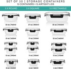 30 Pc Glass Food Storage Containers With Lids - Reusable Glass Meal Prep Co   