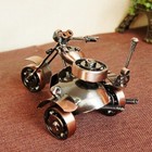 Recycled Scrap Metal Art Tricycle Motorcycle Diecast Model Motorbike Sculpture