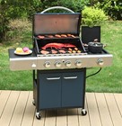 Propane Gas Grill 4 Burners Stainless Steel Cooking Grill Outdoor Bbq 48000 Btu