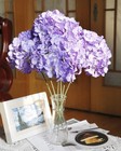 Silk Hydrangea Artificial Flowers Heads With Stems For Wedding Home Decor Pac   