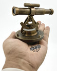 Theodolite Surveying Transit Telescope Brass Compass W  Level Marine Navigation