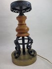 Rare Antique Mid-century Industrial Table Lamp  very Heavy  Weighted Base