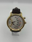Stauer 1920   s Retrograde Men   s Watch Brown Leather Strap - New In Box
