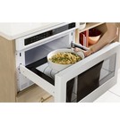 Ge Cafe Cwl112p4r1w5 24  Matte White Microwave Drawer   1 2-cu Ft   1000w
