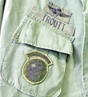 Vintage Vietnam Era Tropical Slant Pcoket Shirt Poplin Ripstop Med Reg
