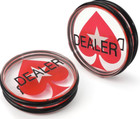 Big Sale - Dealer 3  Acrylic Poker Dealer Button