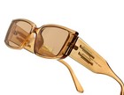 Vintage Square Sunglasses Women Fashion Luxury Punk Big Lattice Frame Luxury New