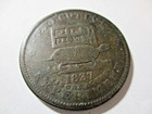 1837 Pre Civil War U s  Hard Times Token Executive Experiment     Jja