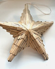 Handcarved Wooden Star Nativity Scene Christmas 12x13 Indoor Outdoor Folk Art