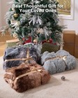 Uiniu Super Soft Fluffy Faux Fur Sherpa Fleece Blankets Queen Size For Bed  Bedr