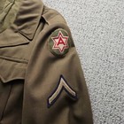 Ww2 Ike Jacket Us 6th Army Olive Green Wool Mens 36l 1944 Private First Class