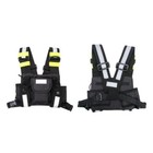 Radio Chest Harness With Reflective Strips Shoulder Holster Radio Vest Holder