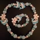 Jewelry  Doll Necklace   Bracelet  Cute Wood Beads  Fits 18 Inch Dolls
