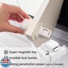 Kimitimi 6 Pack Magnetic Cabinet Locks Baby Proofing - Child Safety Cabinet L