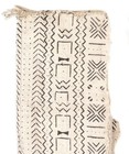 White Bogolan Mali Mud Cloth Geometric Design African Black And White Cotton