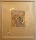 Peter Max  angel With Heart  2016 Etching With 2 Remarques  Hand-signed Coa app