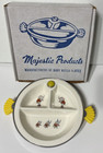 Antique Vintage Majestic Baby Boy Or Girl Food Warming Dish Porcelain Nursery 8 