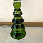 Green Christmas Tree Stem Wine Glass Set Of 2 Holiday Glam 16oz New