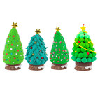 Diy Christmas Tree Ornament Craft Kit Modeling Clay wood Slices For Kids  Adults