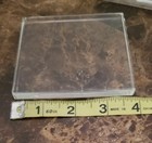 Set Of 4 Square Acrylic Lucite Coasters With Holder