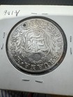 Peru 1836 Lima Mt 8 Reales Silver Coin Xf Original Toned Km  142 3 Crown Size