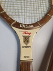 Vtg Wilson Billie Jean King Autograph 4 1 2 Light Speed Flex Fibre Face W  Press
