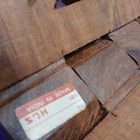 Vintage Hand Carved Wooden Open Book Holder Folding Display- Bible  Cookbook