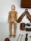 Vintage Marx Johnny   Jay West Movable Cowboy Figure Lot Of 2 W  Case