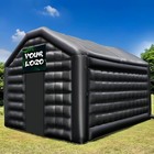 Warsun 16 5x13x11 5ft Black Inflatable Night Club Party Tent With Blower
