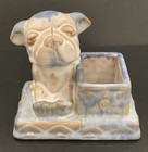 Vintage English Bulldog Ceramic Pottery Planter - Made In Japan