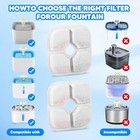 Cat Water Fountain Filters  12 Pieces Set Pack Of 12 Replacement 12 Pack  Square