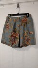 Vintage 90 s Ralph Lauren Country Blue Sky Floral High Waist Pleat Shorts 4p