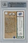 Ken Griffey Jr Seattle Mariners Signed 1989 Ud  1 Bas Authenticated 10 Card