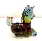 Boyd   s Rubina  rainbow  Unicorn Glass Figurine Hand Crafted B In Diamond