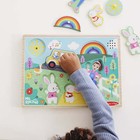 Melissa   Doug   Wooden Song Peg Puzzle  6-piece With Full Songs