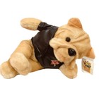Top Shelf Collector s Choice Bulldog Plush Animal Biker Dog King Of Hearts 16   