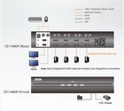 Aten Cs1144dp 4-port Usb Displayport Dual Display Secure Kvm Switch Pss Pp V3 0
