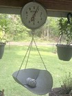 Detecto Hanging Dial Scale W  Chain   Metal Pan Basket  20 Lb Capacity 