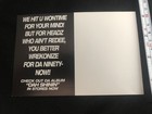 Smif N Wessun  dah Shinin  Promo Limited 1994 Postcard Nervous Records Rare 