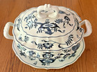 Large Blue Danube Covered Tureen With Underplate Usa   Japan