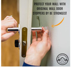 12 Pcs Door Bumper - Small Door Stoppers Wall Protector Clear 12 Pcs In Pack