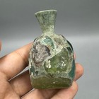 A Rare Ancient Roman Glass Bottle With Unique Patina -  1st Century A d 