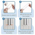 Cabinet Locks For Babies  8pcs  Adjustable  U-shaped Child Proof Cabinet Latches