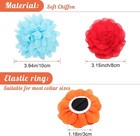 20pcs Dog Flower Collar Accessory  Multi-color Pet Flower Collars 2 Style Soft C