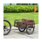 Aosom Bike Cargo Trailer Bike Wagon Bicycle Trailer With Suspension  Triple S   