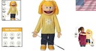 Pro Ventriloquist Puppet 25  - Full Body Katie - Arm Rod Included - High Quality