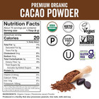 Organic Unsweetened Cacao Powder With Rich Dark Chocolate Flavor 454 G 1lb New