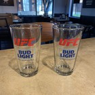 Bud Light Ufc Official Beer Sponsor Pint Glasses  2  - New