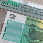 1985 Australia 2 Dollars Banknote P43e Pmg 66 Epq Australian Curreny Paper Money